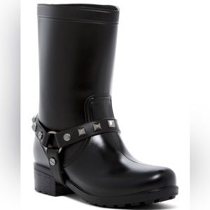 WORN ONCE- Dirty Laundry Black Rain boots Size 7